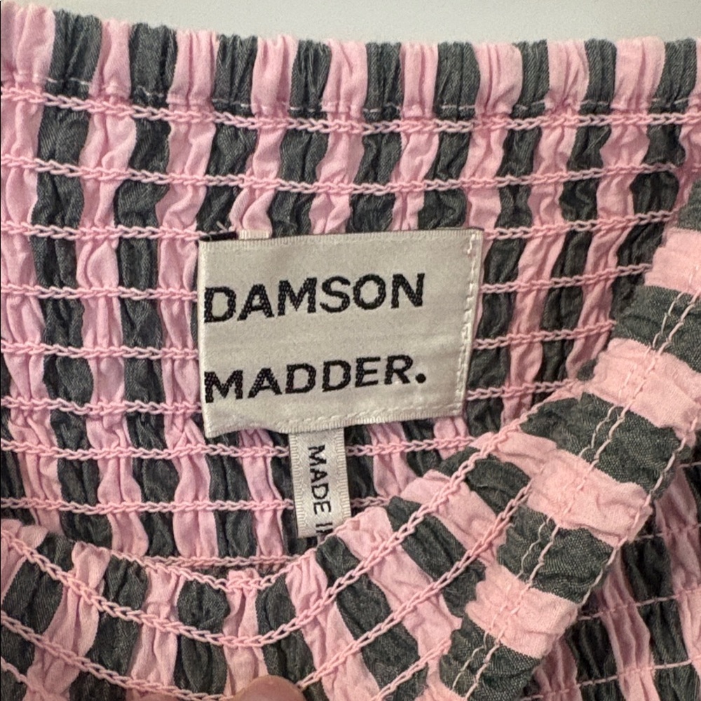 Damson Madder Layla Godet Organic Cotton Midi Skirt - Picture 8 of 9